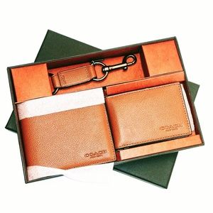 Sold-new-Coach 3 in 1 wallet/key chain/ID set